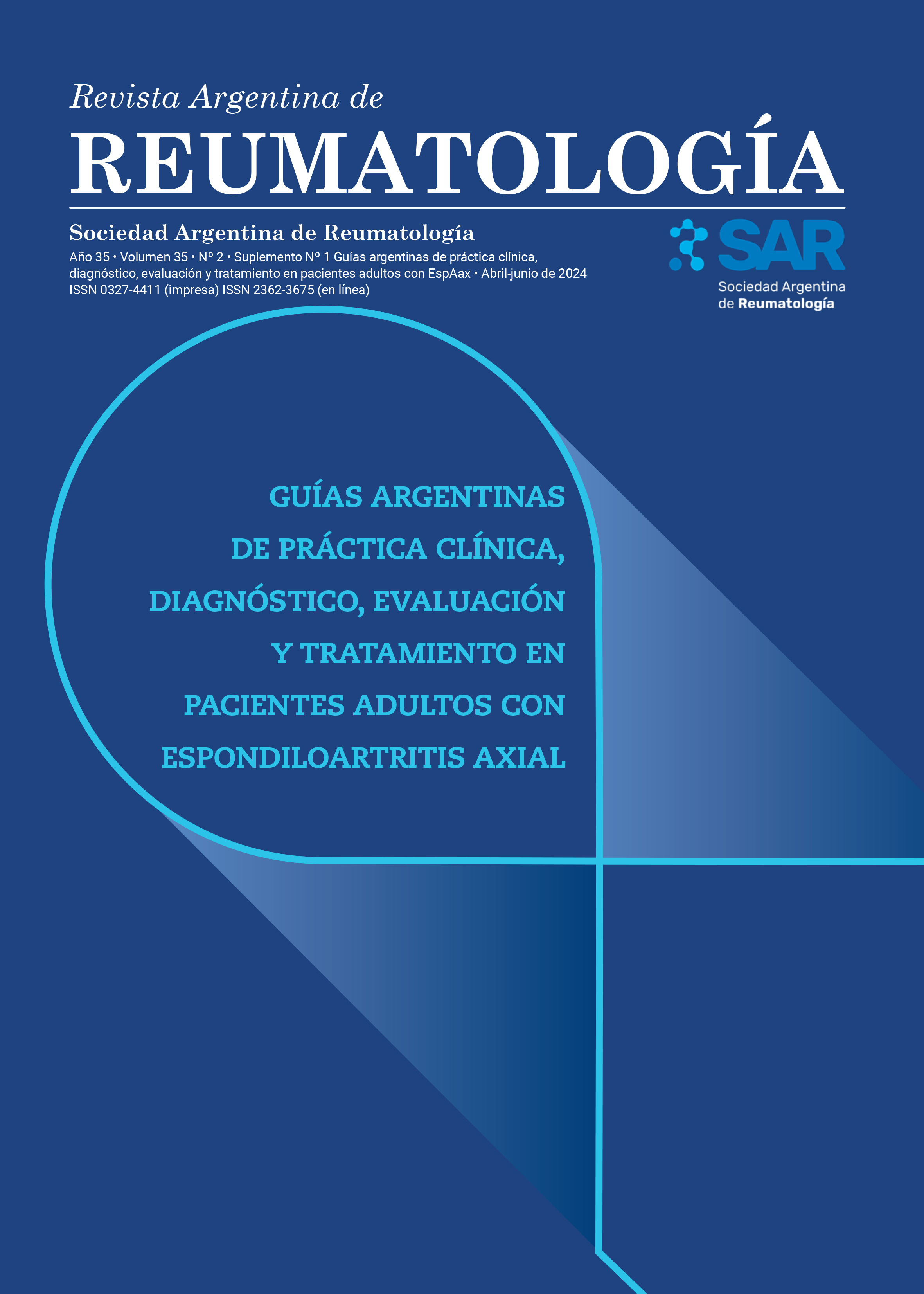 Guías argentinas de práctica clínica, diagnóstico, evaluación y tratamiento en pacientes adultos con espondiloartritis axial