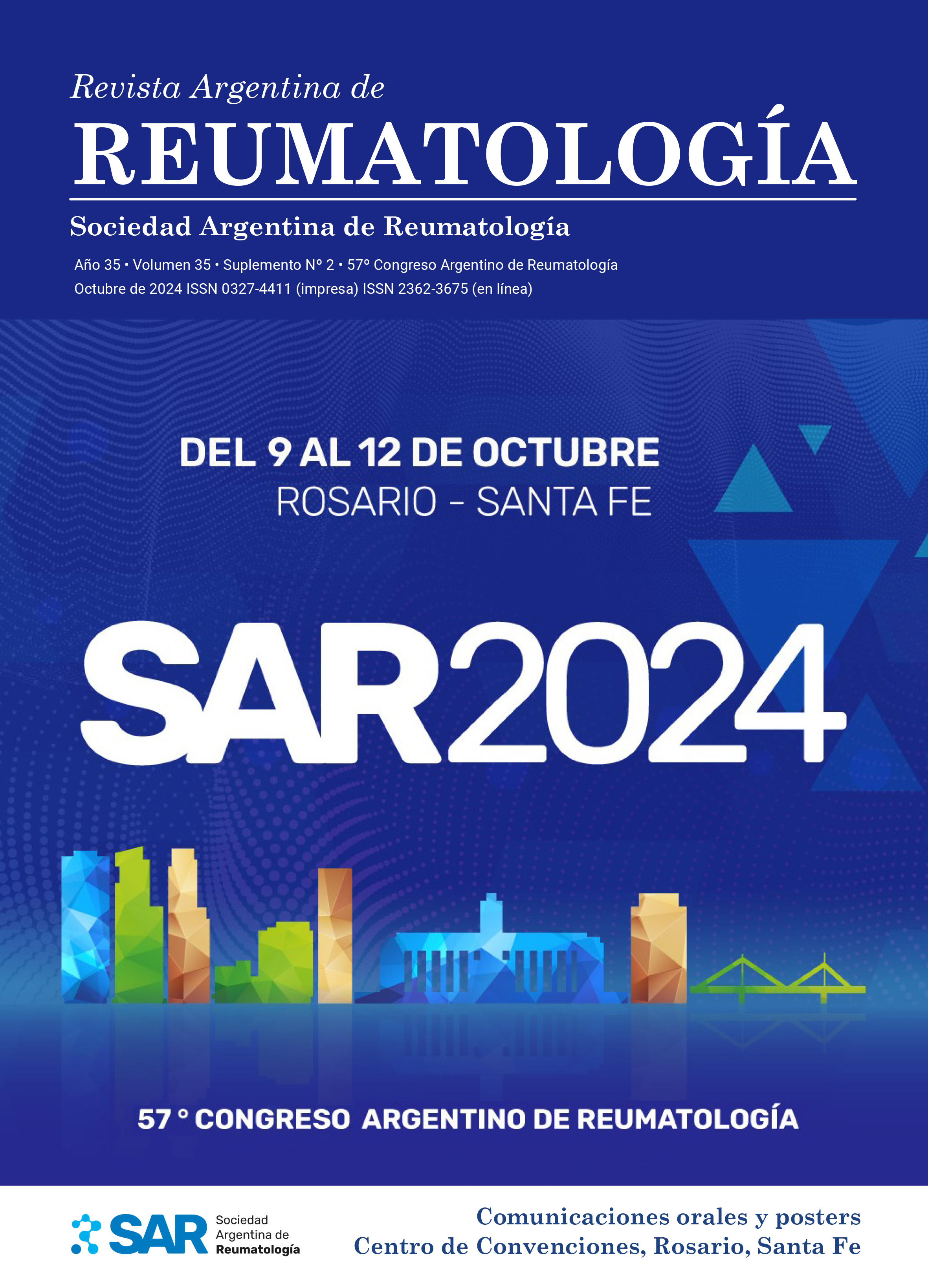 Revista Argentina de Reumatología. Suplemento 57° Congreso Argentino de Reumatología